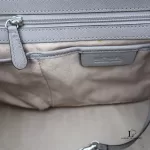 Michael Kors Selma grey Saffiano satchel, interior lining