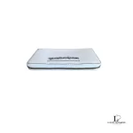 Marc by Marc Jacobs white leather zip-around long wallet, slim side profile