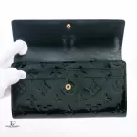 Louis Vuitton Vernis Portefeuille Sarah Blue Nuit long wallet, view 11