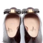 Salvatore Ferragamo Vara brown leather pumps, size US 6.5 B, view 10