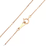 agete diamond butterfly 10K pink gold necklace, view 3