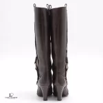 Celine Triomphe ebony calfskin long boots, size 36.5, view 3