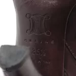Celine Triomphe ebony calfskin long boots, size 36.5, view 8