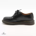 Dr. Martens black smooth leather 3 eye shoes, size UK 5, view 5