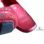 Prada red leather loafers, size 36.5, view 12
