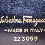 Salvatore Ferragamo Vara bow black leather long wallet, view 11