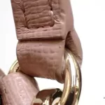 Furla blush pink leather chain shoulder bag, view 4