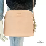 Furla blush pink leather chain shoulder bag, view 8
