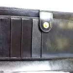 Salvatore Ferragamo Vara bow black leather long wallet, view 9
