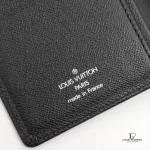 Louis Vuitton Taiga Porte Valeurs Cult Credit black leather long wallet M30392, view 3