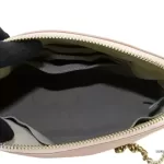 Furla blush pink leather chain shoulder bag, view 3