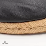 Hermes black leather espadrille, view 7