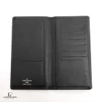 Louis Vuitton Taiga Porte Valeurs Cult Credit black leather long wallet M30392, view 4