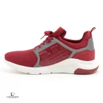 Emporio Armani EA7 red and white mesh men's sneakers, size US 9.5, view 8