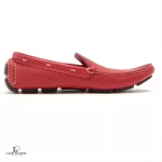 Prada red leather loafers, size 36.5, view 4