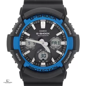 Pre-loved Casio G-Shock GA100B GAW 100B solar mens watch, front view – secondhand designer, NZ