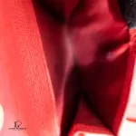 Furla red Saffiano leather short zip wallet, view 4