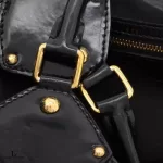 Louis Vuitton Limited Edition Mahina Surya XL black perforated patent leather hobo bag M95796, view 19