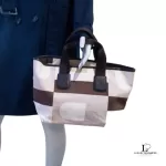Bally geometric print cream and brown canvas shopper bag, view 14