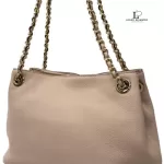 Michael Kors blush pebble leather two-way chain shoulder bag, view 15