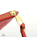 Louis Vuitton Monogram Amplant Empreinte red orange long wallet M60302, view 9