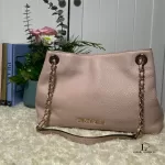 Michael Kors blush pebble leather two-way chain shoulder bag, view 19