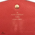 Louis Vuitton Monogram Amplant Empreinte red orange long wallet M60302, view 8
