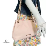Michael Kors blush pebble leather two-way chain shoulder bag, view 18