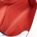 Louis Vuitton Monogram Amplant Empreinte red orange long wallet M60302, view 6