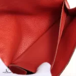 Louis Vuitton Monogram Amplant Empreinte red orange long wallet M60302, view 5