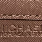 Michael Kors colour block pinkish brown and cream Saffiano leather shoulder bag, view 9