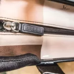 Bally geometric print cream and brown canvas shopper bag, view 9