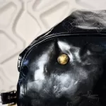 Louis Vuitton Limited Edition Mahina Surya XL black perforated patent leather hobo bag M95796, view 11