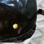 Louis Vuitton Limited Edition Mahina Surya XL black perforated patent leather hobo bag M95796, view 12