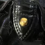 Louis Vuitton Limited Edition Mahina Surya XL black perforated patent leather hobo bag M95796, view 16
