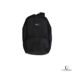 Pre-loved Oakley black nylon laptop backpack, front view – secondhand designer, NZ