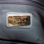 Furla bluish grey leather two-way handbag, view 4