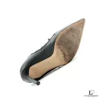 Valentino Garavani Rock Stud black leather heeled pumps, size 36.5, view 5