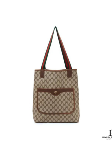 GUCCI GG Signature PVCTote Bag