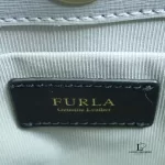 Furla grey Saffiano leather chain crossbody bag, view 10
