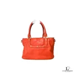 Tory Burch dark orange leather two-way handbag, view 3