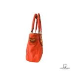 Tory Burch dark orange leather two-way handbag, view 5