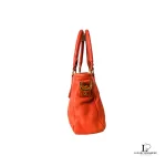 Tory Burch dark orange leather two-way handbag, view 4