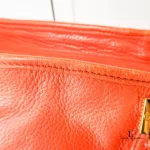 Tory Burch dark orange leather two-way handbag, view 13