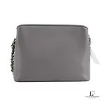 Furla grey Saffiano leather chain crossbody bag, view 4