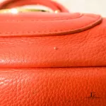 Tory Burch dark orange leather two-way handbag, view 12