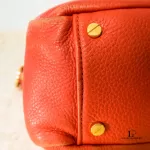 Tory Burch dark orange leather two-way handbag, view 11
