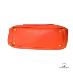 Tory Burch dark orange leather two-way handbag, view 6