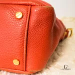 Tory Burch dark orange leather two-way handbag, view 10