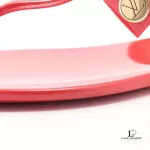 Louis Vuitton Sea Star line red rubber flat sandals, size 35, view 11